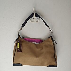 The Sak Tan and Black Shoulder Bag